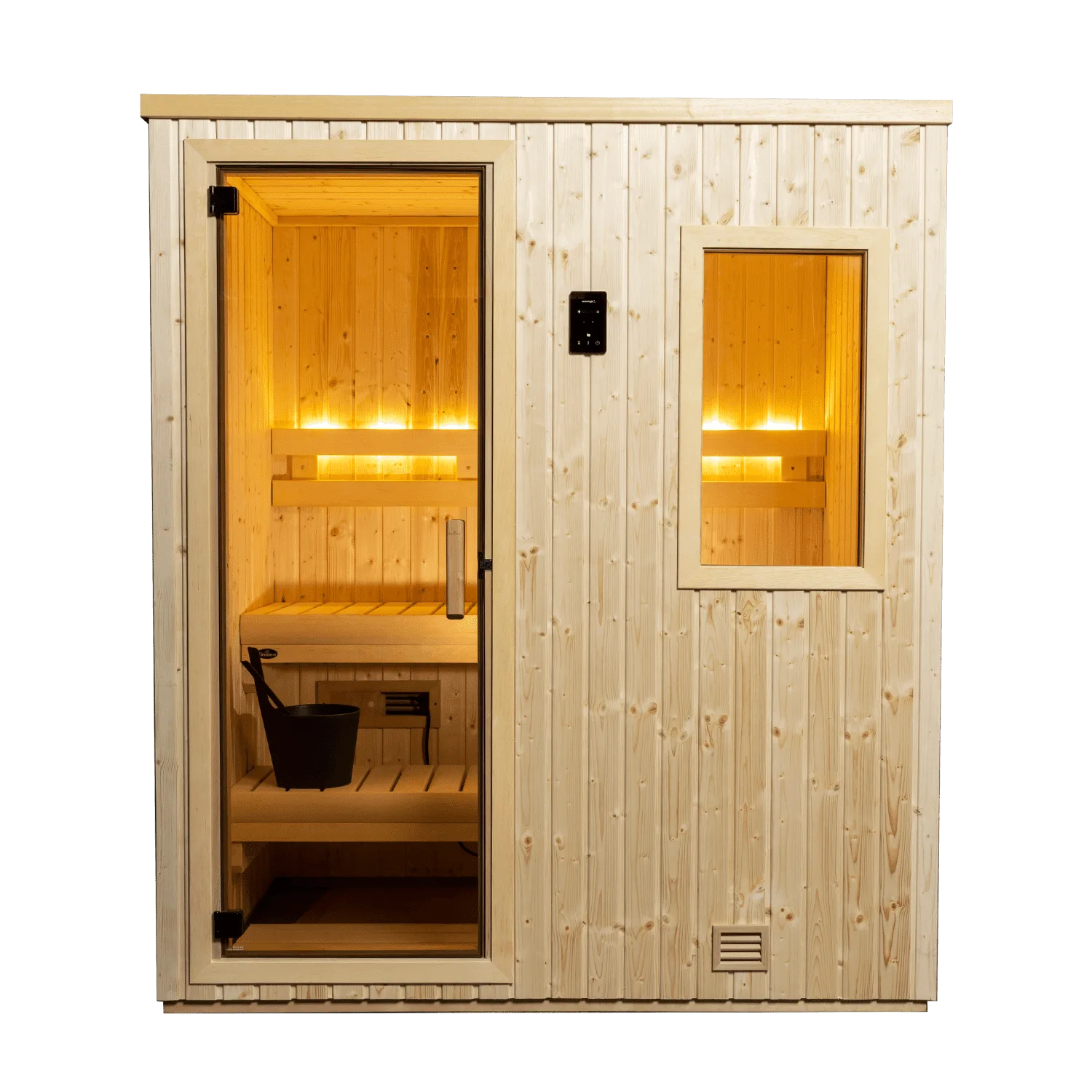 4x4 NorthStar indoor sauna with 120-volt stainless steel heater