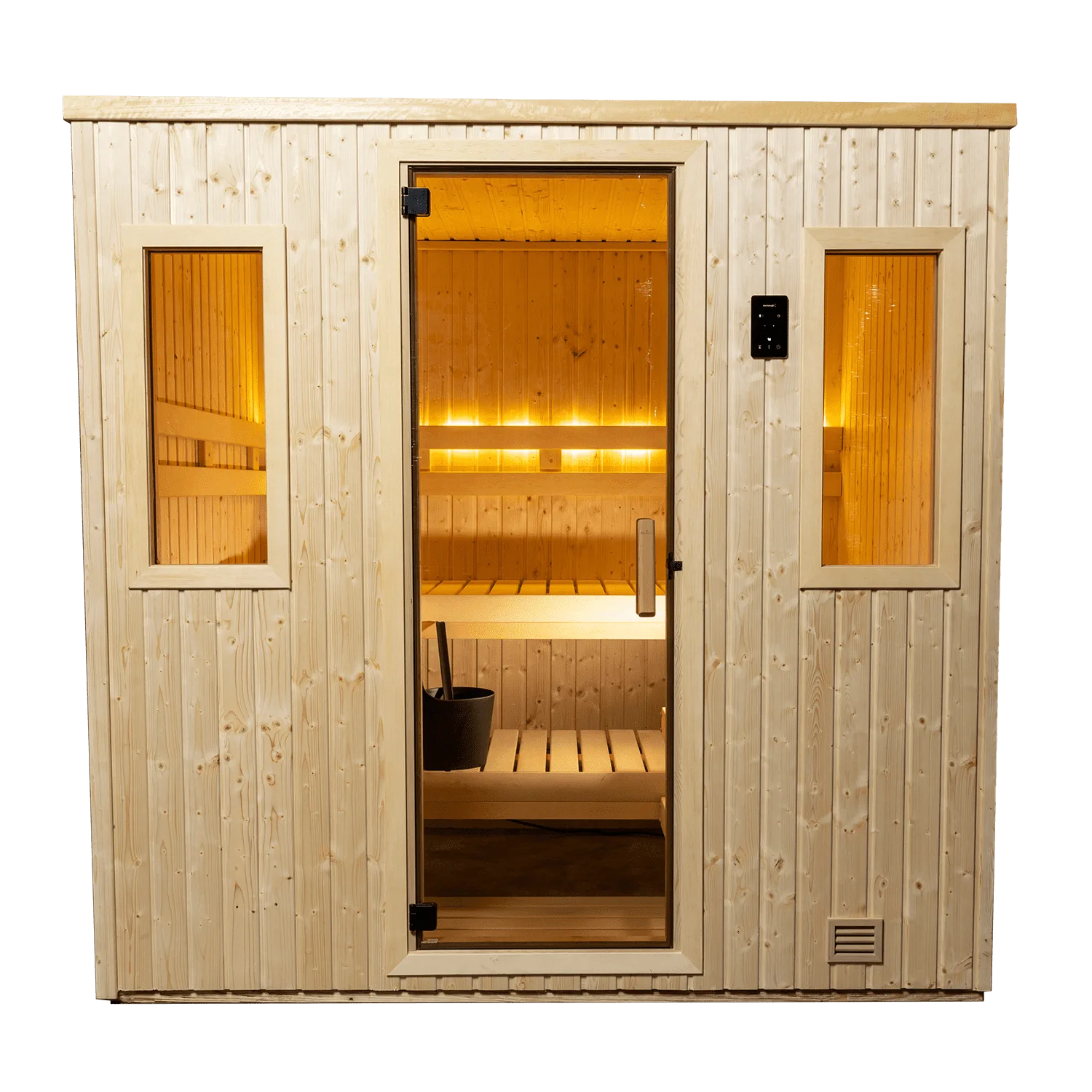 NorthStar Indoor Sauna NSI-57 with L-shaped top bench