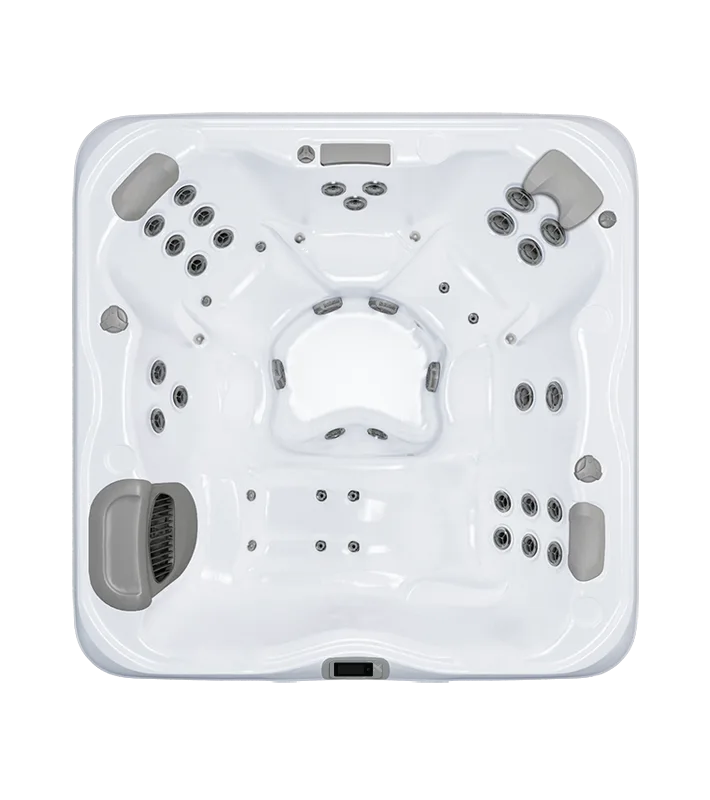 X7L ergonomic 6-seat hot tub with advanced hydrotherapy and lounger