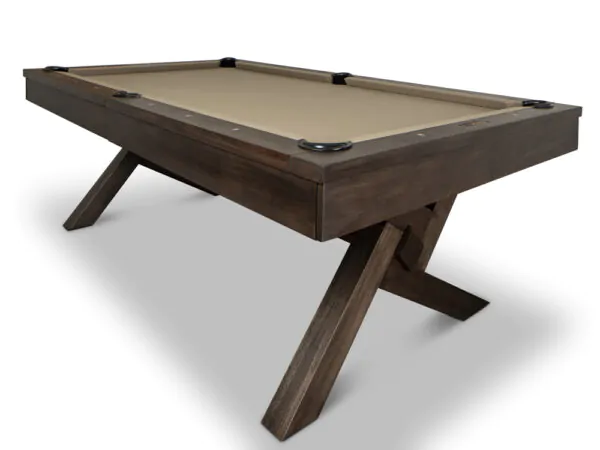 Filmore Billiard Table hand-stained in Brown Oak
