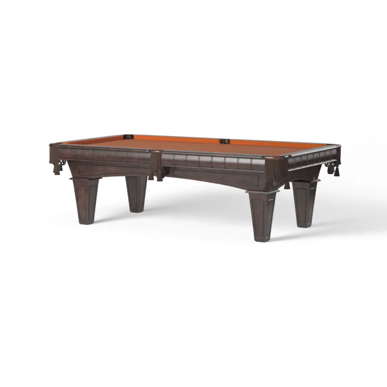 Dark brown Kruger traditional pool table
