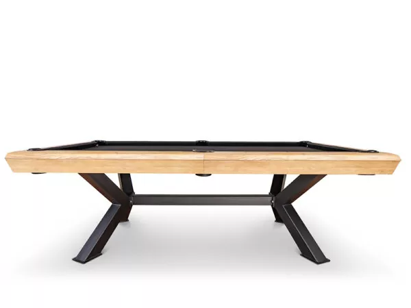 Lincoln billiard table with metal frame and bold colors