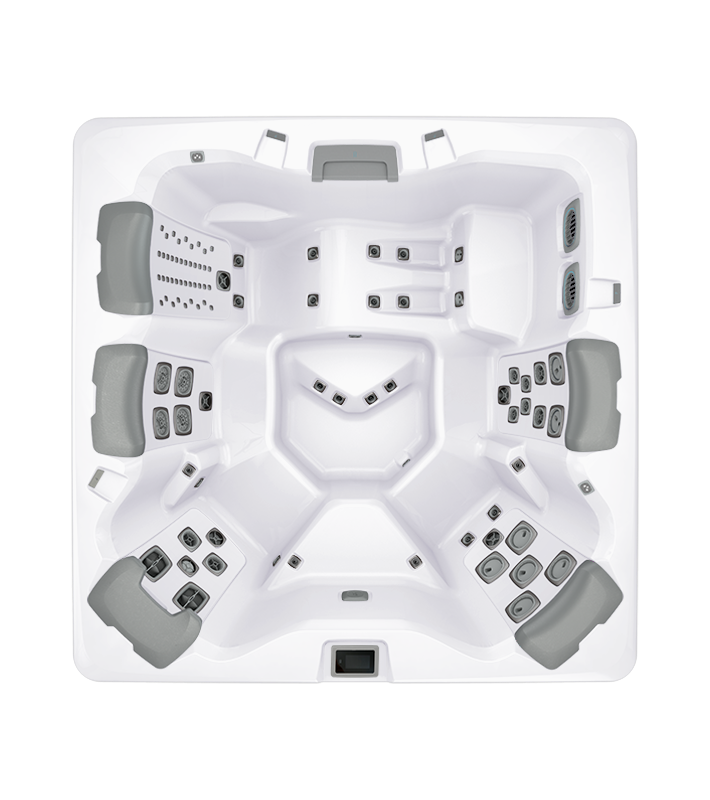 Bullfrog A7L hot tub with JetPak system and bent-knee lounger